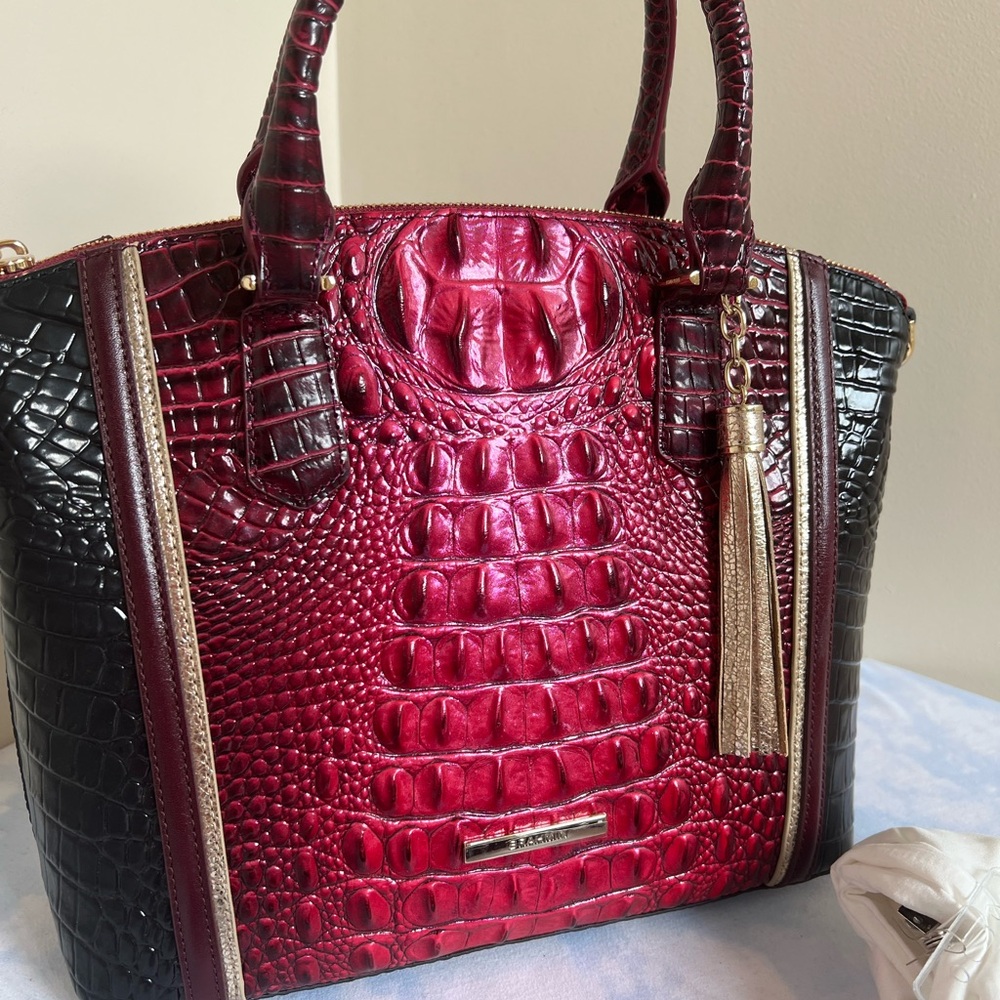 Brahmin Duxbury Rose Larkspur EUC